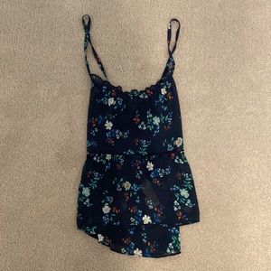 Floral flowy tank top